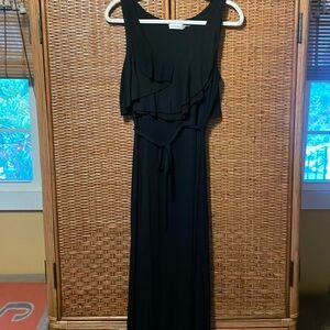 Beautiful Calvin Klein maxi dress size 10 very flattering, belted, EUC